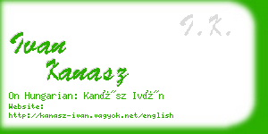 ivan kanasz business card